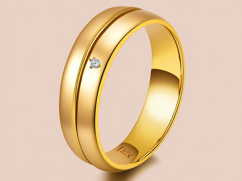 黄金婚戒款式图片